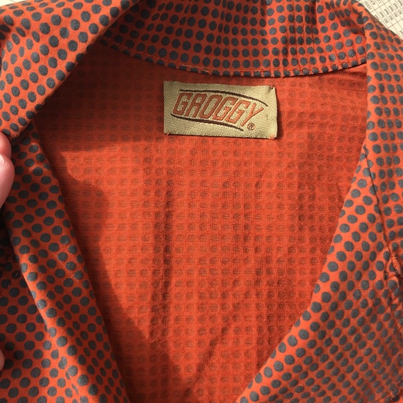 Y2K Groggy Orange and Grey Patterned Jacket - Picture 5 of 7